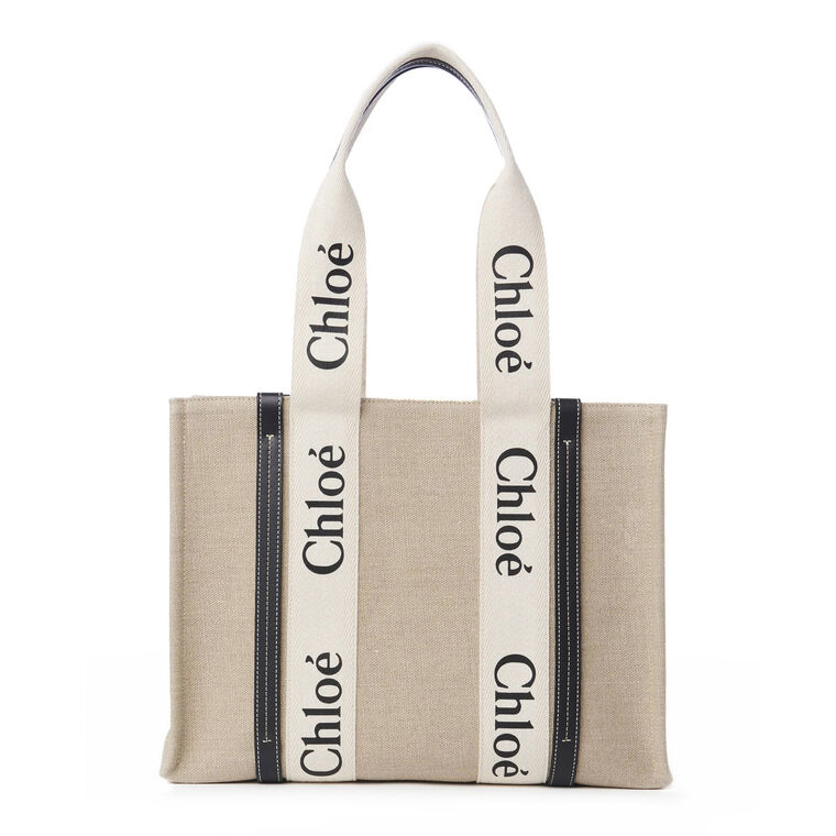 Woody Medium Canvas Tote Bag image number null