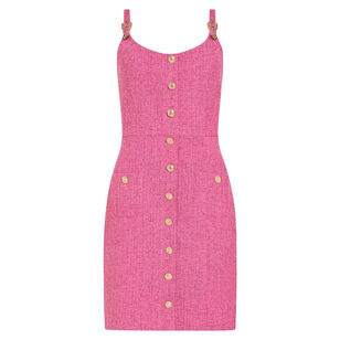 Finley Sleeveless Tweed Mini Dress