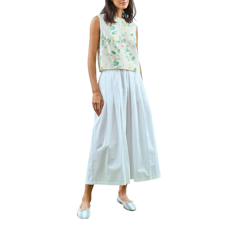 Manning Sleeveless Floral Crop Top image number null