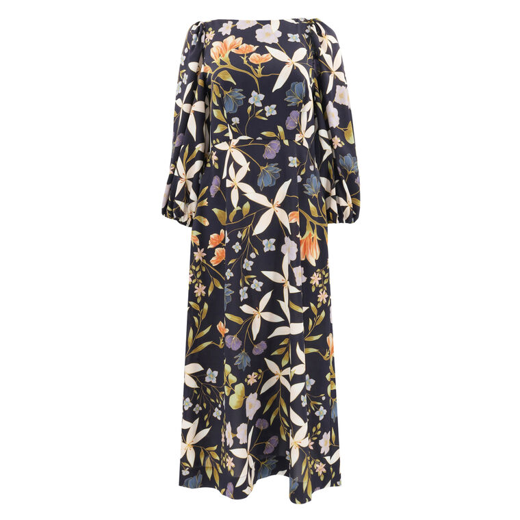 gina midi dress GINA AFRICAN PRINT MIDI DRESS [GEOMETRIC] SMALL