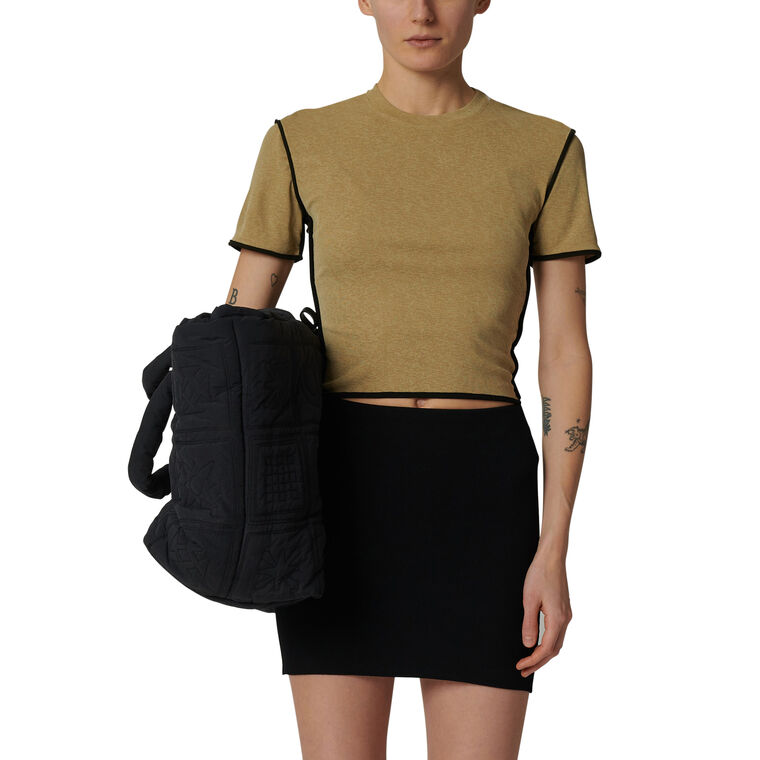 Sabelle Cropped Mesh Jersey Top image number null