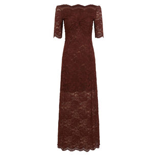 Short Sleeve Lace Midi Dress