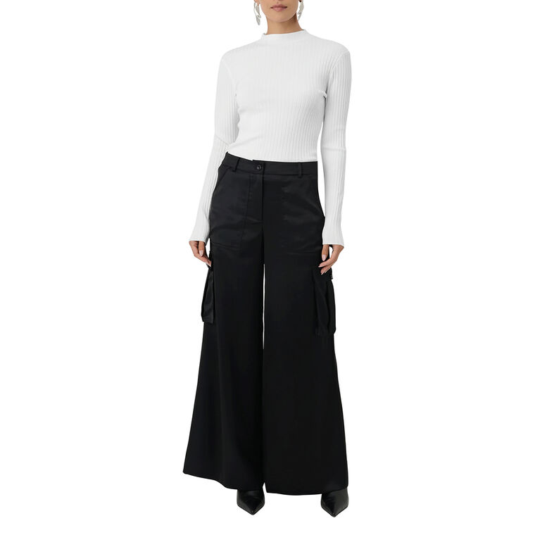 Maia Silky Satin Cargo Pant image number null