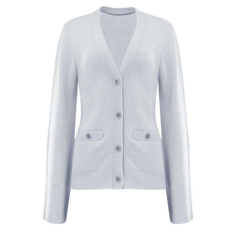 Camilla Waisted V-Neck Cashmere Cardigan image number null