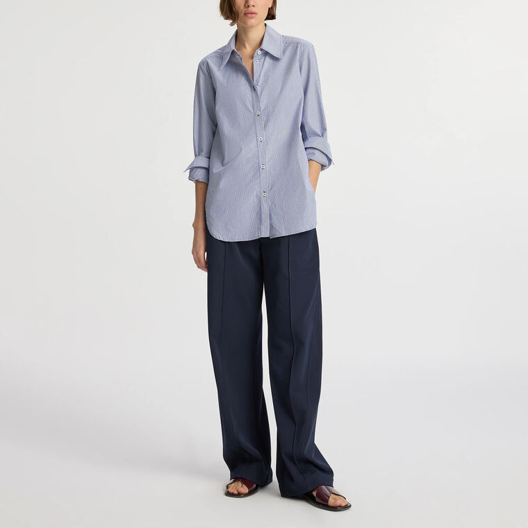 Aiden Striped Cotton Top image number null