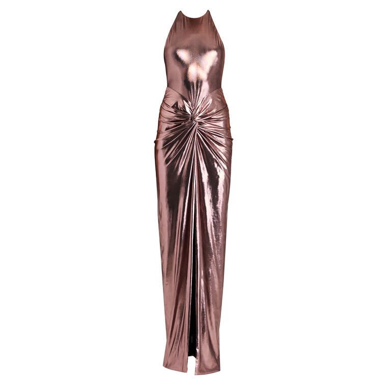 Anida Sleeveless Halterneck Gown image number null