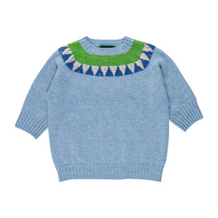 Otta Short Sleeve Fair Isle Sweater