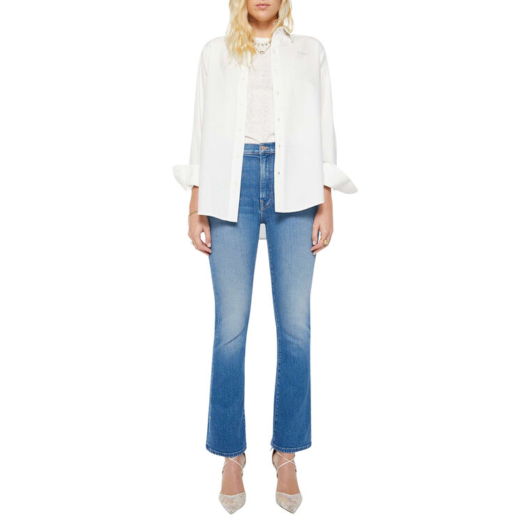 The Hustler Skimp High-Rise Flare Jean image number null