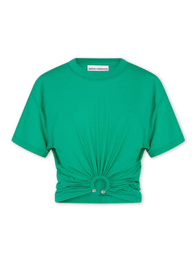 Embellished Jersey Crop Top
