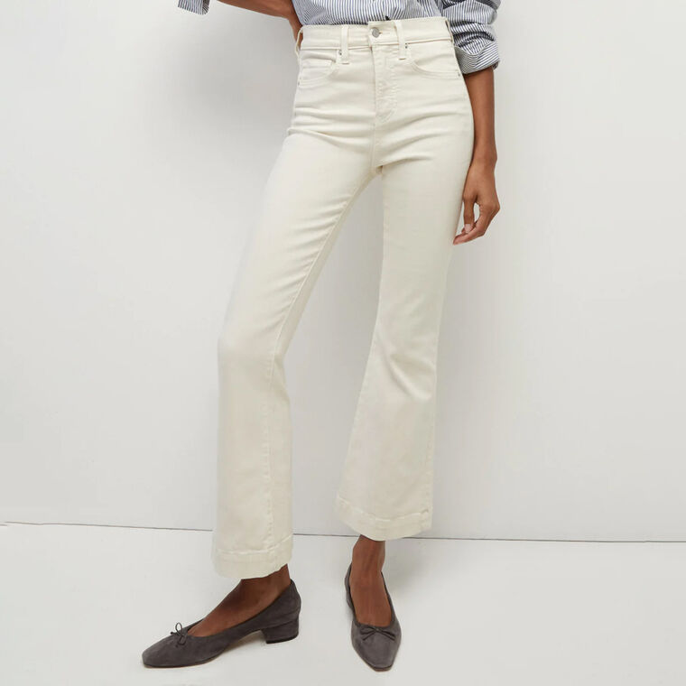 Carson High Rise Ankle Kick-Flare Jean image number null