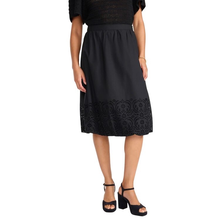 Loti Eyelet Midi Bubble Skirt image number null