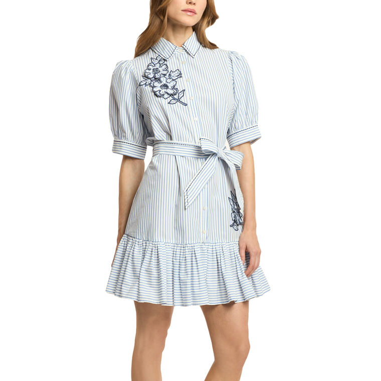 Zadie Short Sleeve Belted Mini Dress image number null