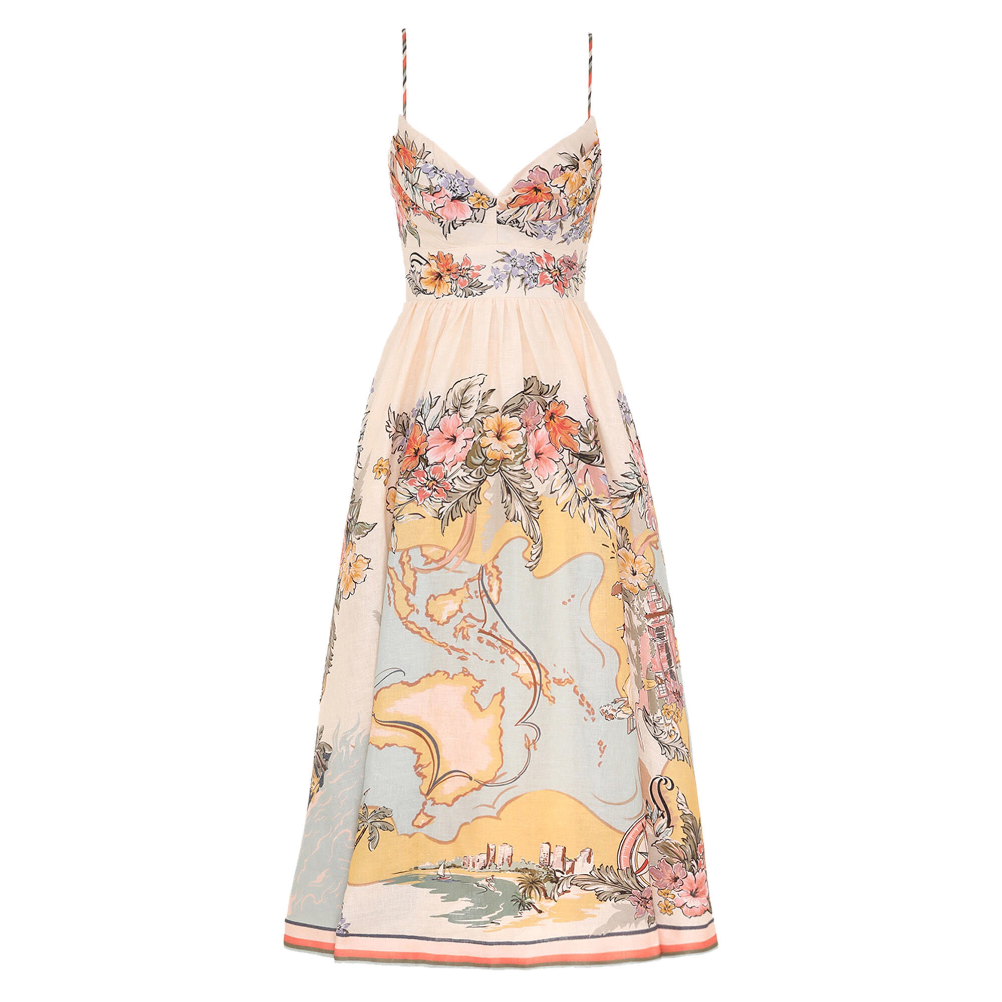 ワンピース Zimmermann TALLOW TUCKED BODICE DRESS (1774DRS253 NAUMP) Tallow Tucked Bodice Dress