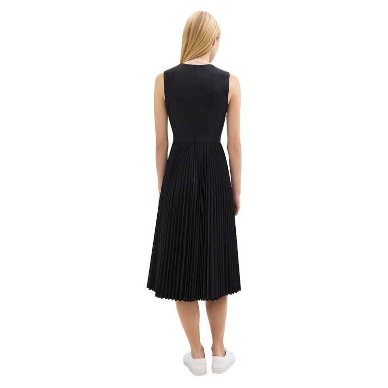 Pleated Skirt Midi Dress image number null