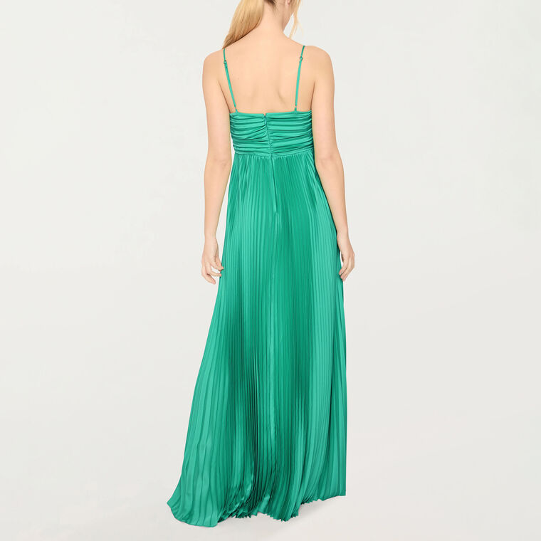 Asra Pleated Gown image number null