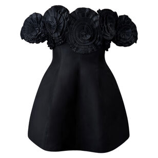Trusley Off-The-Shoulder Mini Dress With Rosette Details