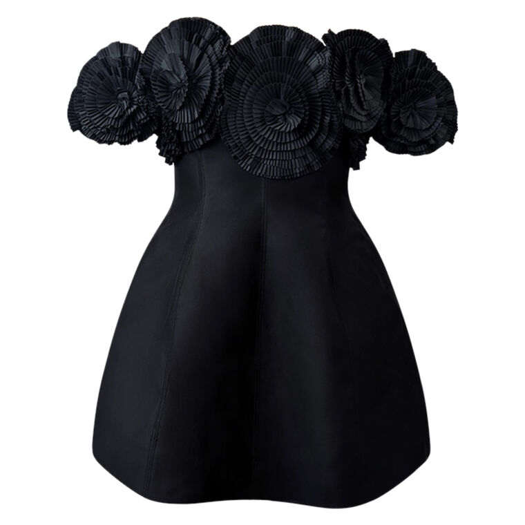 Trusley Off-The-Shoulder Mini Dress With Rosette Details image number null