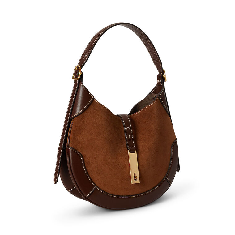 Polo ID Italian Suede Small Shoulder Bag image number null