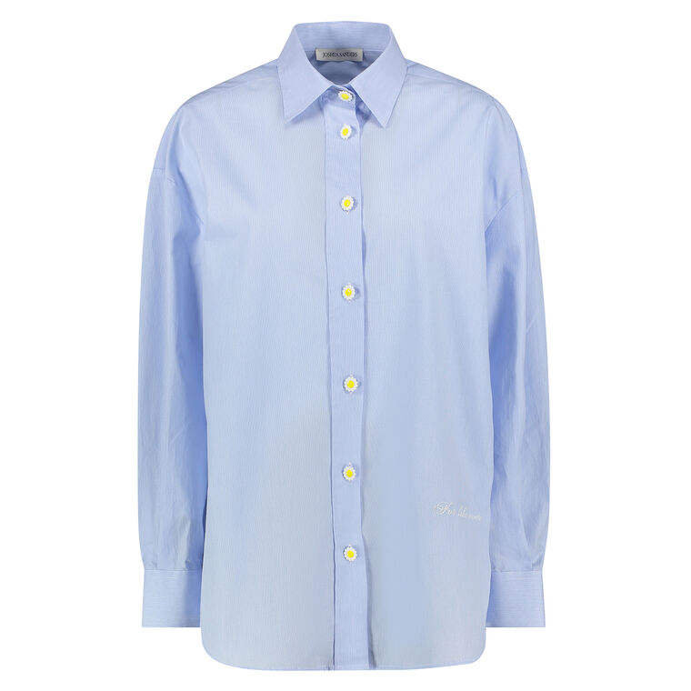 Oversized Button Down With Daisies image number null
