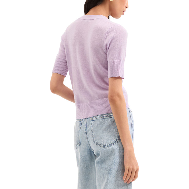 Short Sleeve Solene Cashmere Cardigan image number null