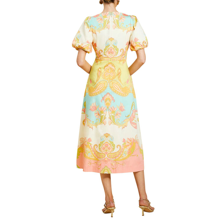 Pippa Short Sleeve A-Line Midi Dress image number null