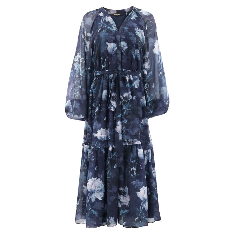 Belle Long Sleeve Midi Dress image number null