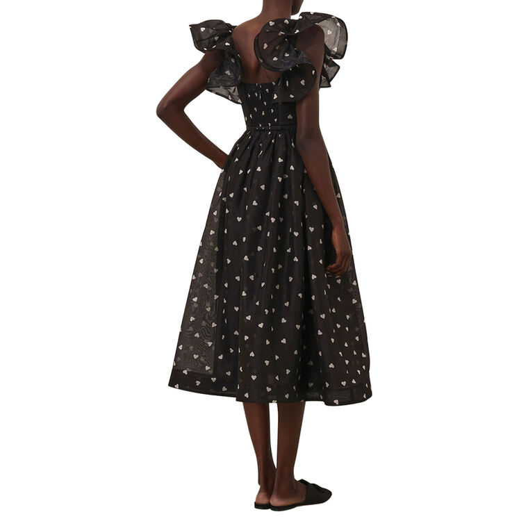 Crush Frilled Midi Dress image number null
