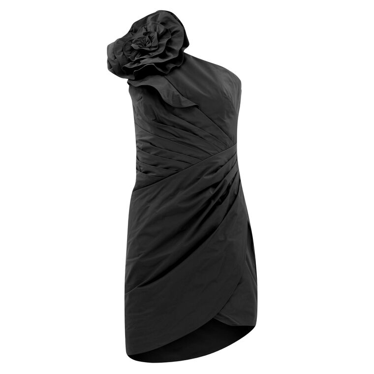 One Shoulder Taffeta Cocktail Dress image number null