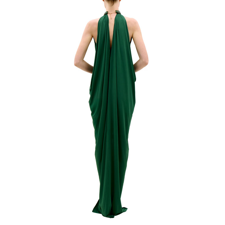 Niagara Halterneck Gathered Maxi Dress image number null
