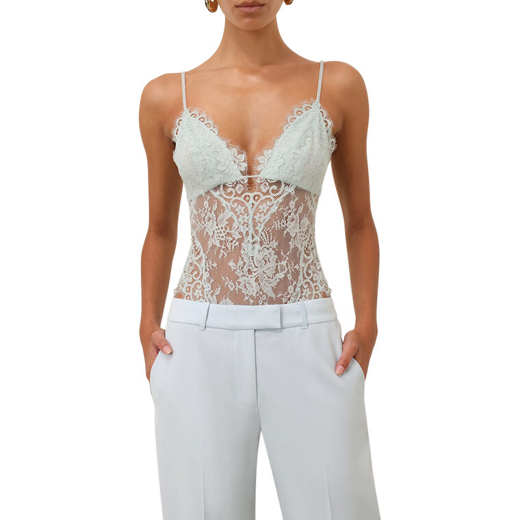 Sleeveless Lace Teddy Bodysuit image number null