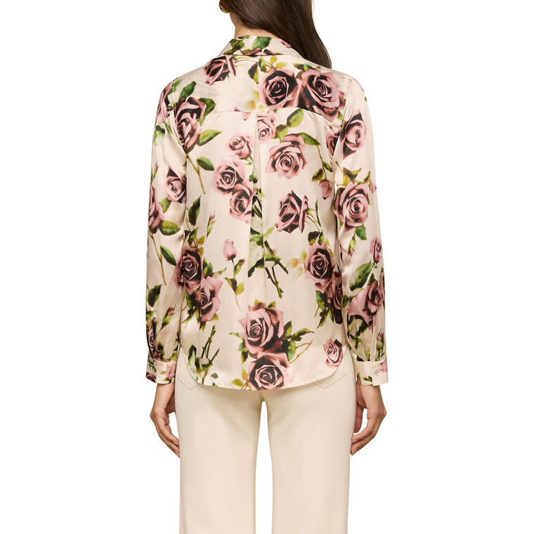 Tyler Long Sleeve Silk Blouse image number null