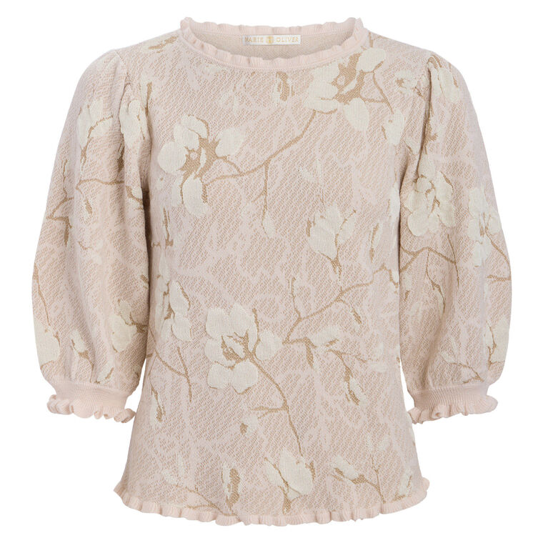Yardley 3/4 Sleeve Knit Top image number null