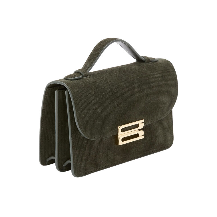 Mini Dorian Bag In Stripe Embossed Suede image number null