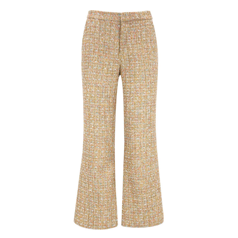 Theo Metallic Tweed Pants image number null