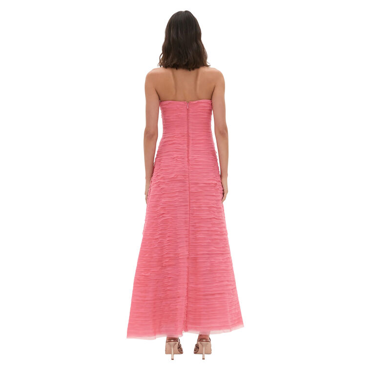 Soundscape Strapless Organza Maxi Dress image number null