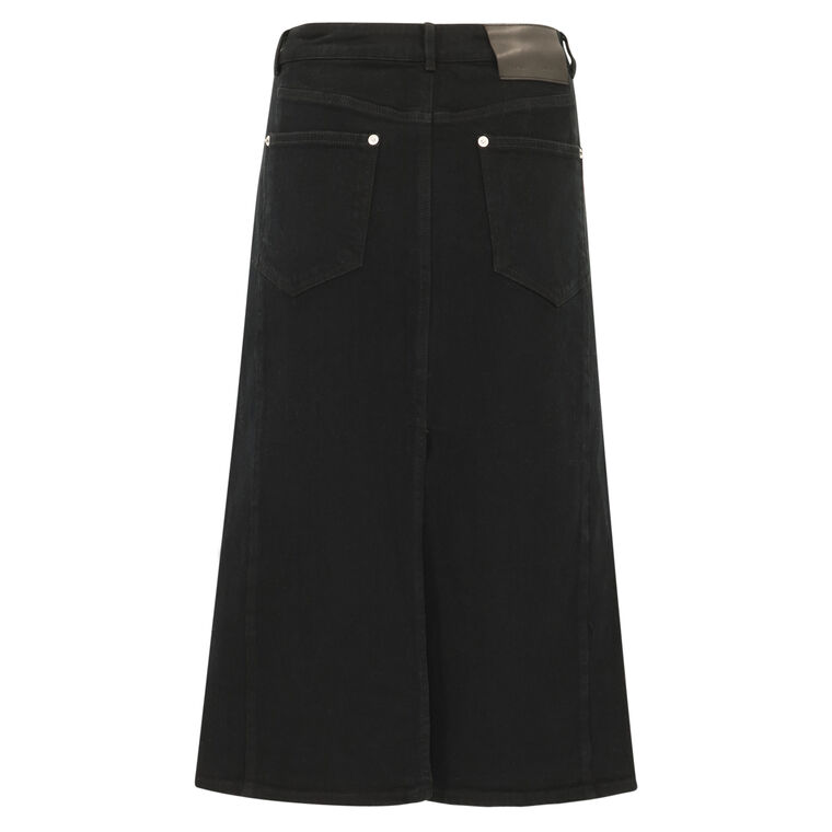 Denim Midi Skirt image number null