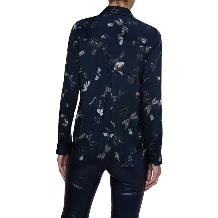 Holly Butterfly Print Button-Up Shirt image number null