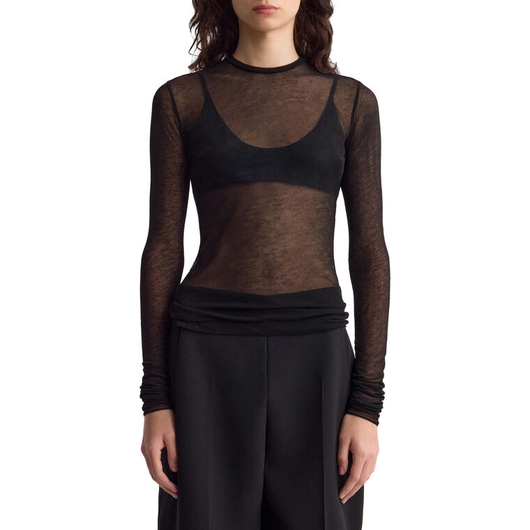 Elaine Gauze Jersey Long Sleeve Shirt image number null
