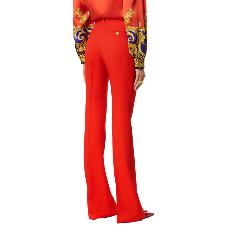 Stretch Wool Flared Pants image number null