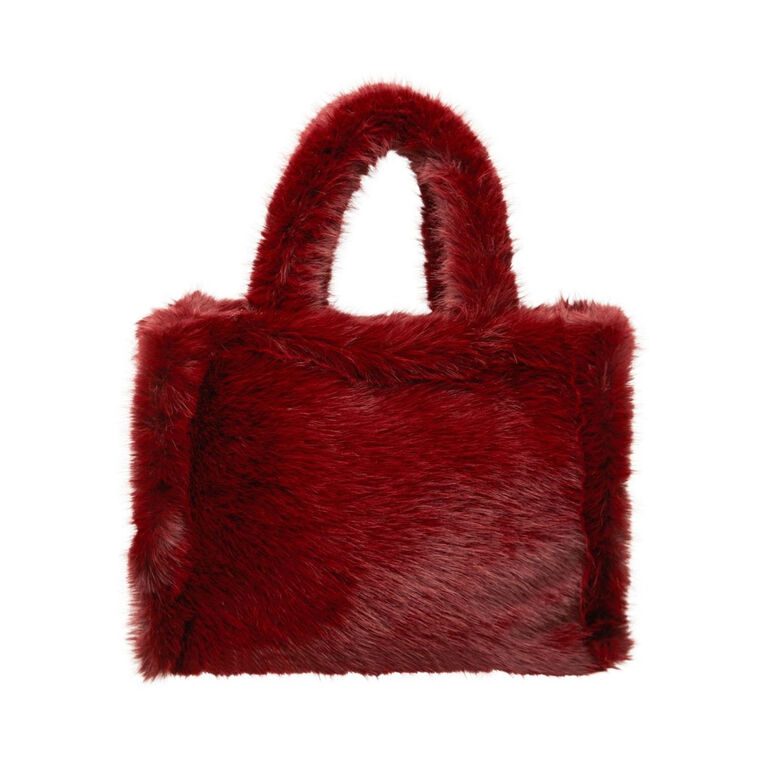 Oversized Faux Fur Tote image number null