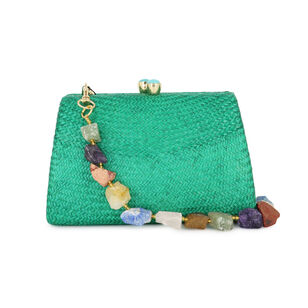 Candice Bun Straw Clutch