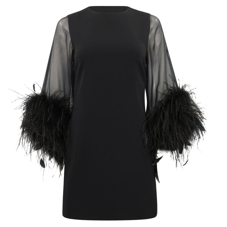 Izola Feather Mini Dress image number null