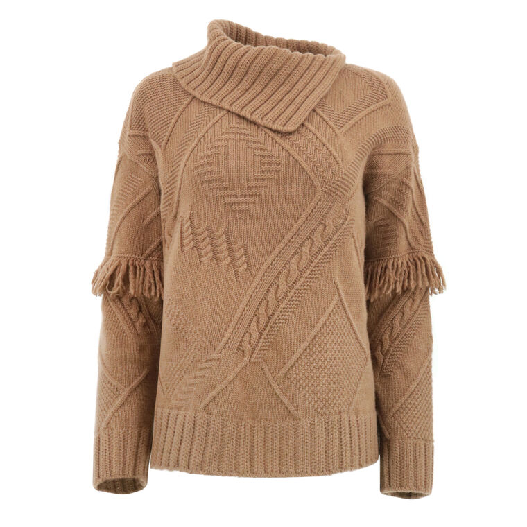 Mastro Fringe Virgin Wool Sweater image number null