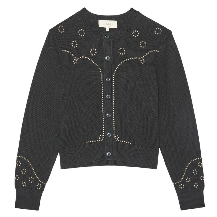 The Studded Cardigan image number null