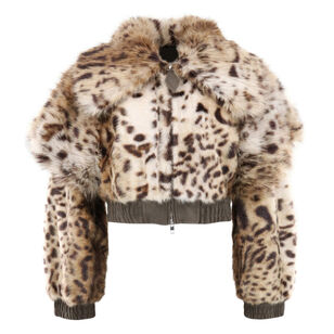 Valde Faux Fur Lynx Bomber Jacket