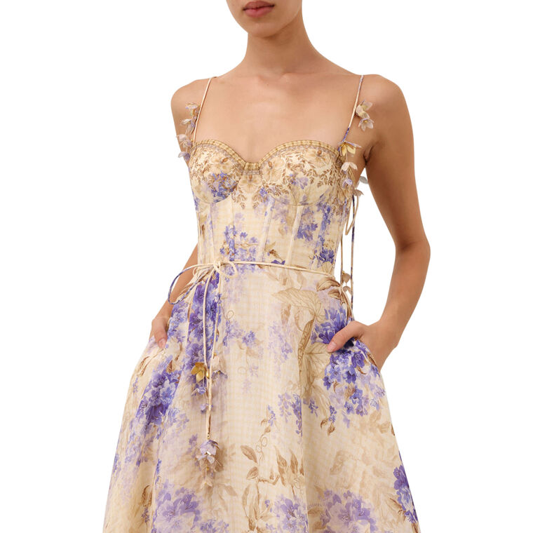 Dawning Sleeveless Midi Picnic Dress image number null