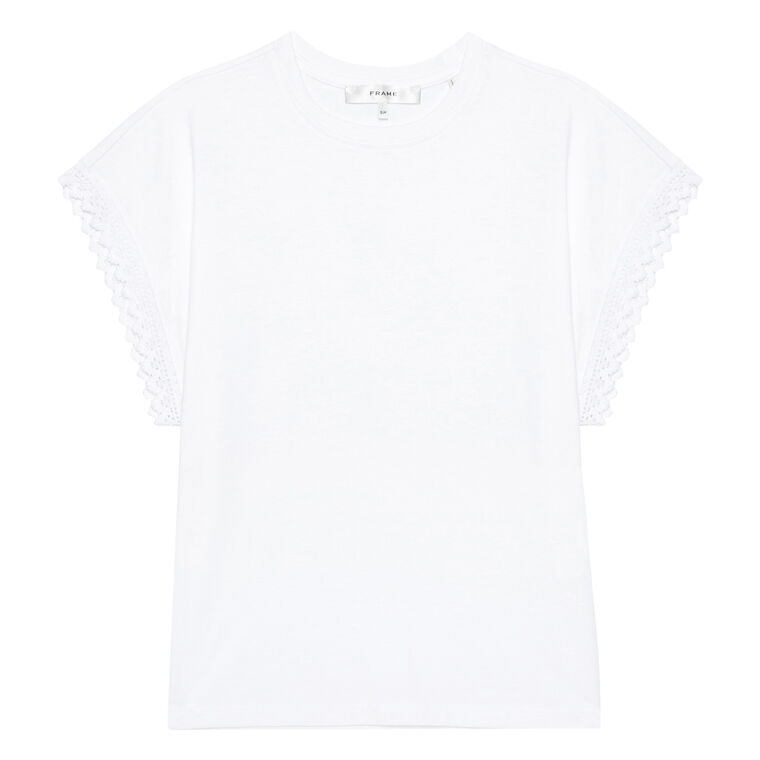 The Crochet Trim Muscle Tee image number null