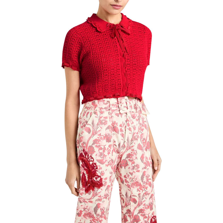 Ginevra Short Sleeve Cardigan image number null