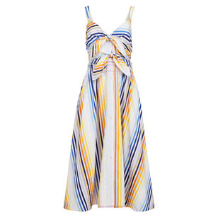 Wren Sleeveless Double Tie-Front Midi Dress