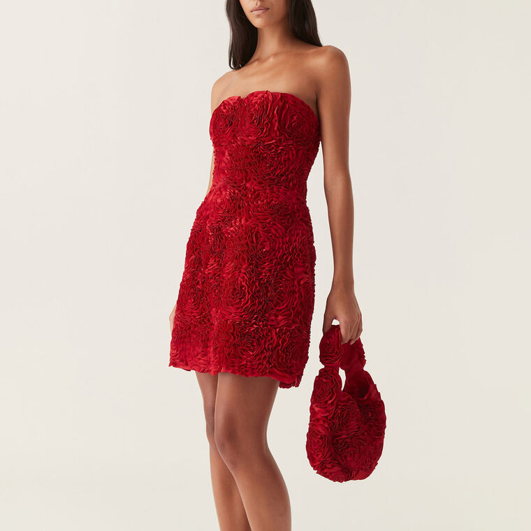aje gazer rosette mini dress Aje Gazer Rosette Mini Dress